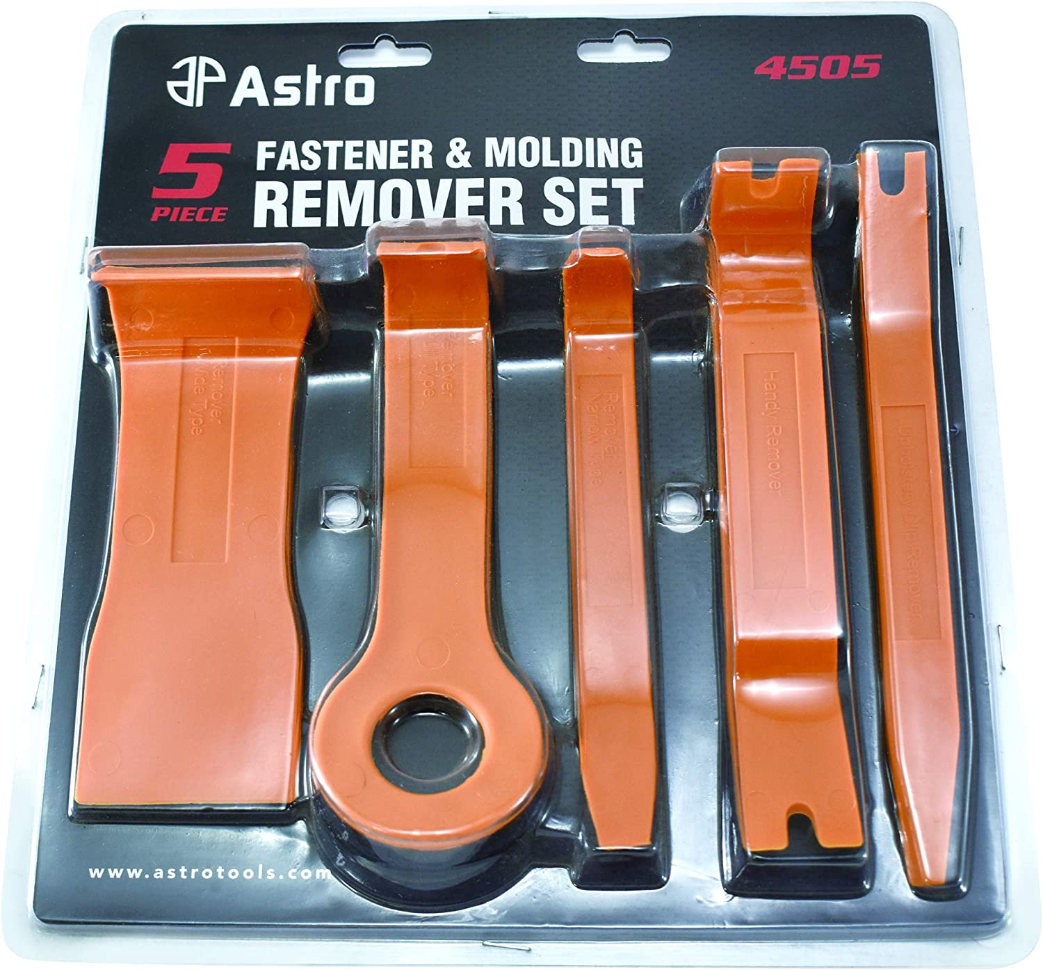 5-Piece Automotive Trim Tool Set for Easy Fastener Removal - Durable Plastic Design