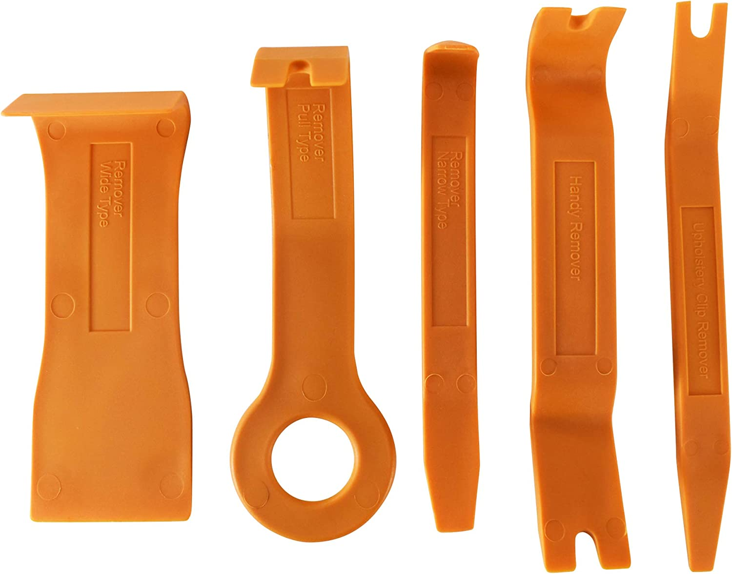 5-Piece Automotive Trim Tool Set for Easy Fastener Removal - Durable Plastic Design